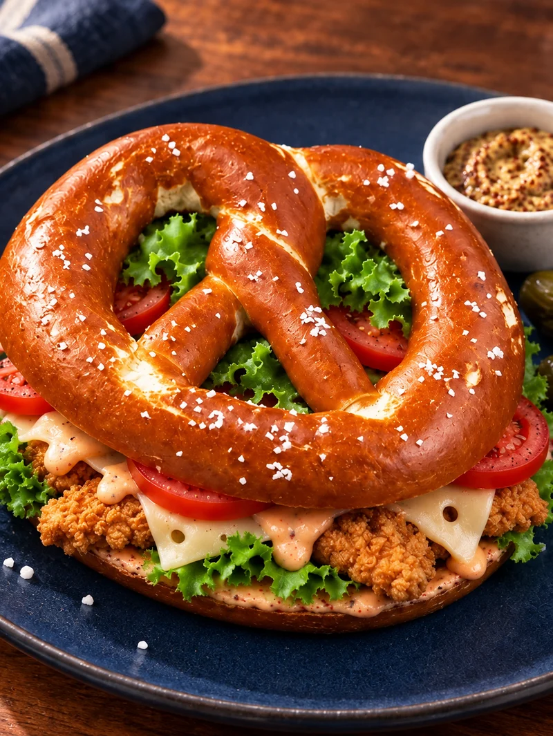 Crispy Chicken Pretzel