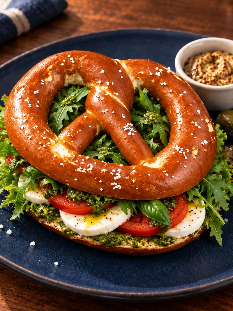Caprese Pretzel Melt