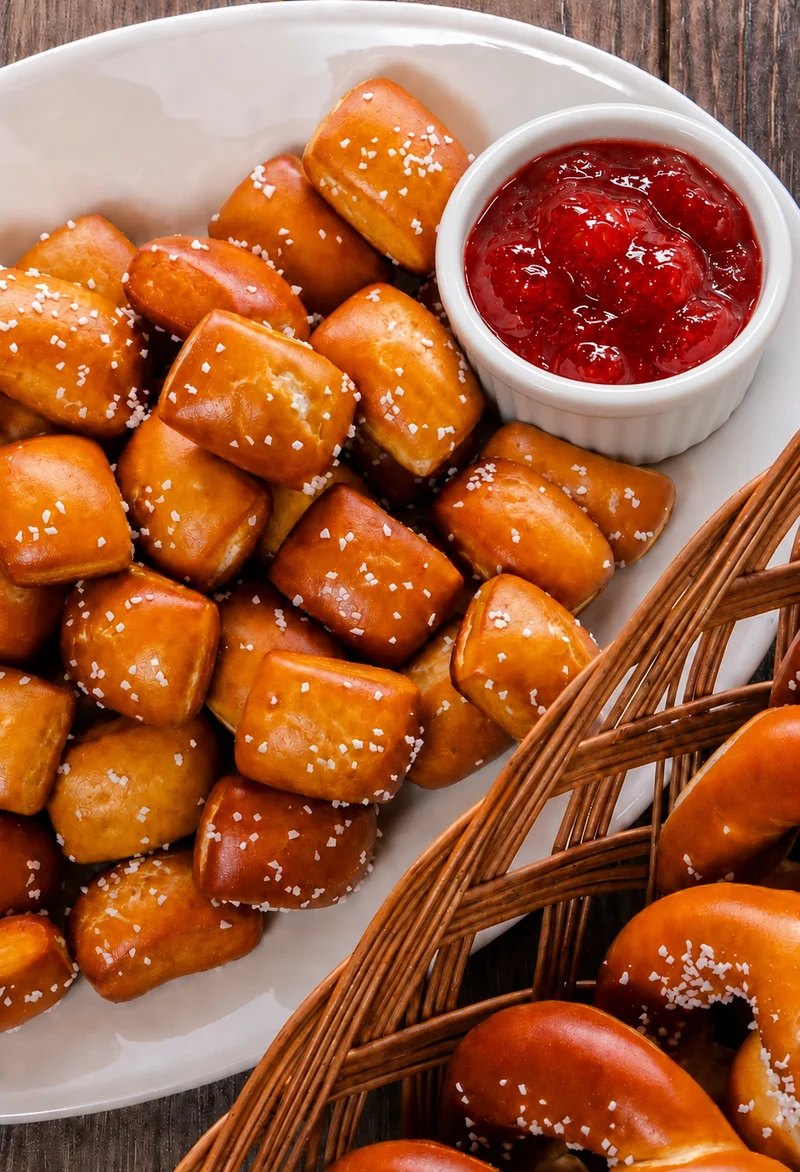 Jam + Pretzel Bites